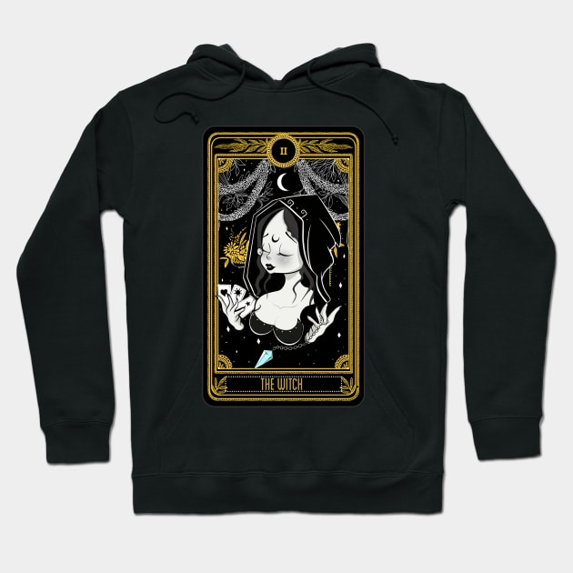 dark witch card Hoodie by marko0z